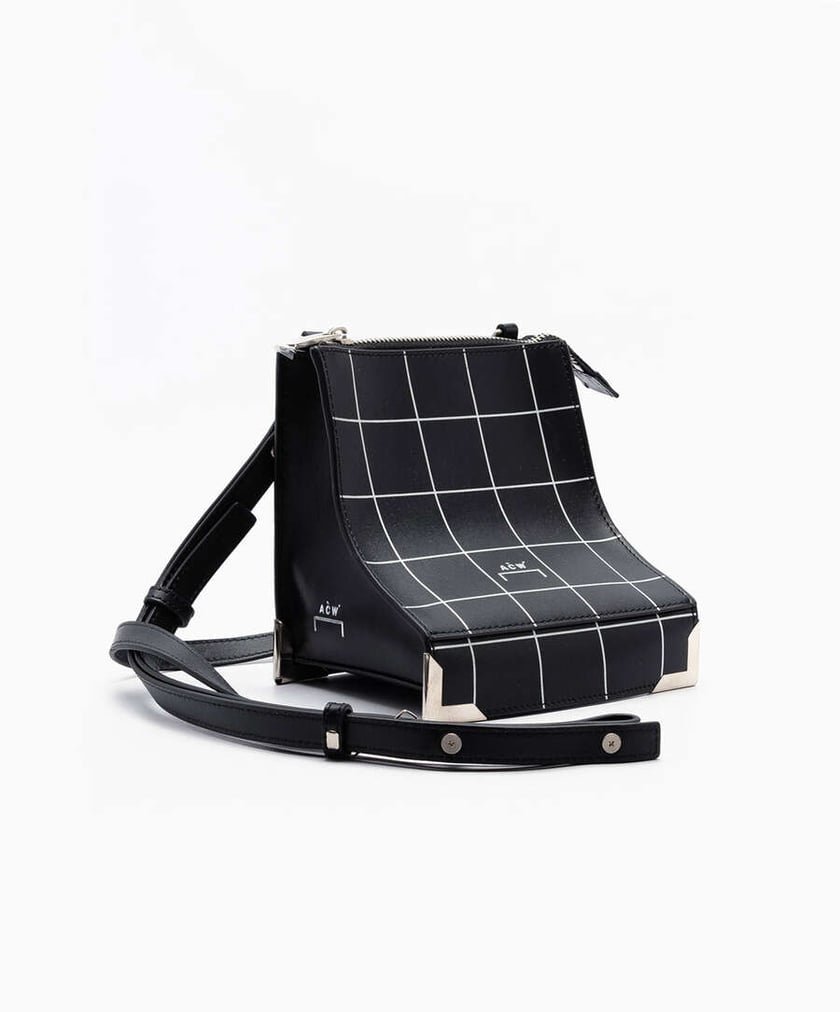 A COLD WALL Curved Crossbody Unisex Purse Multi ACW MF19 ZLG B01 BLACK FOOTDISTRICT