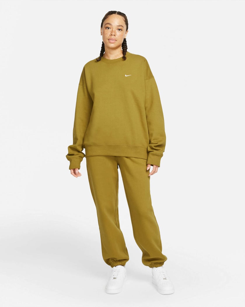 Nike NRG Solo Swoosh Men's Fleece Sweatshirt Marron CV0554-318