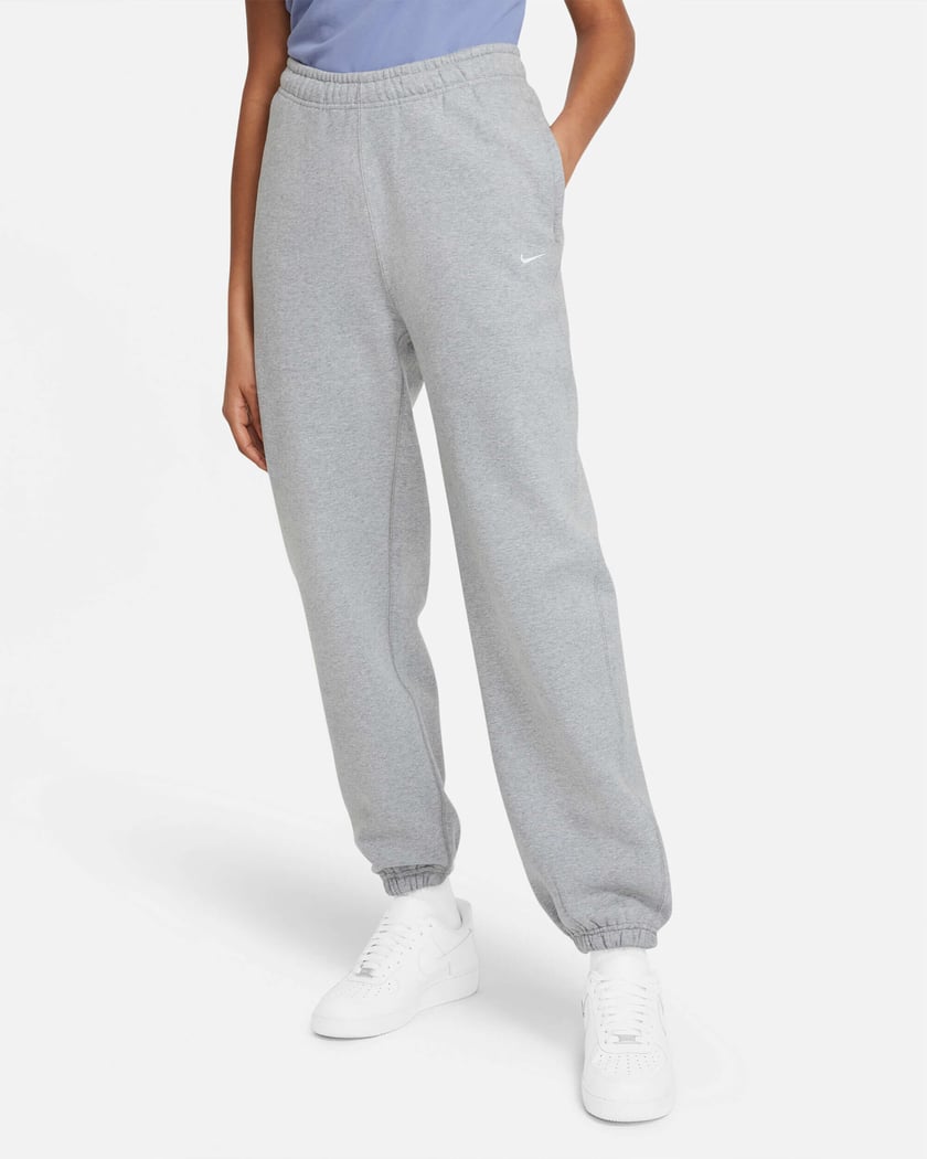 Nike NRG Solo Swoosh Women's Fleece Pants Gray CW5565-063