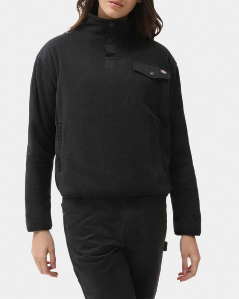 Dickies Port Allen Women s Pullover Fleece Jacket Schwarz