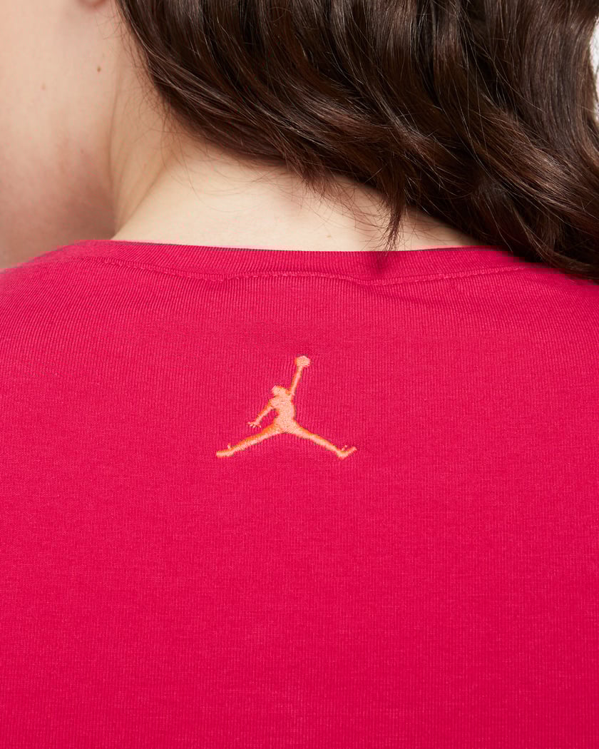 Red jordan shirts womens cheap