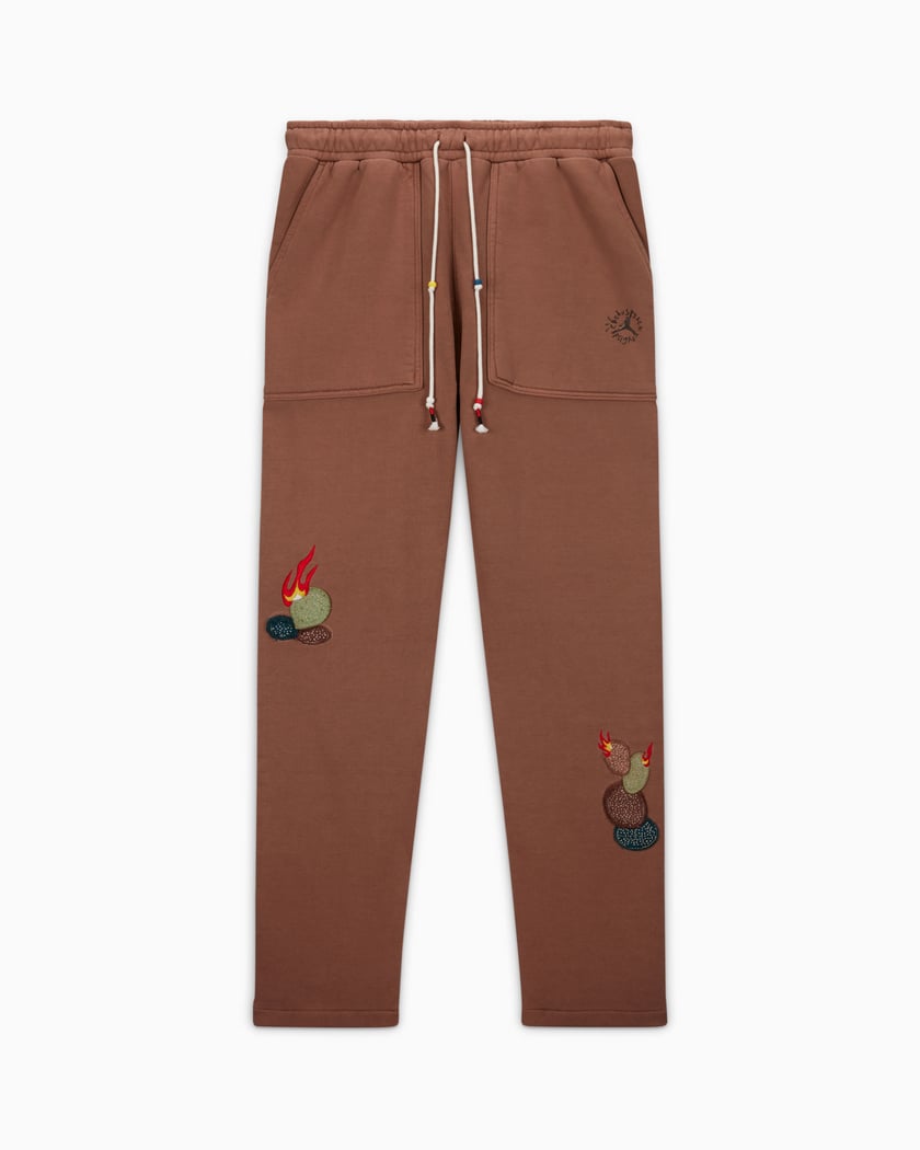 Jordan x Travis Scott Men s Fleece Pants Marrone DO4097 256