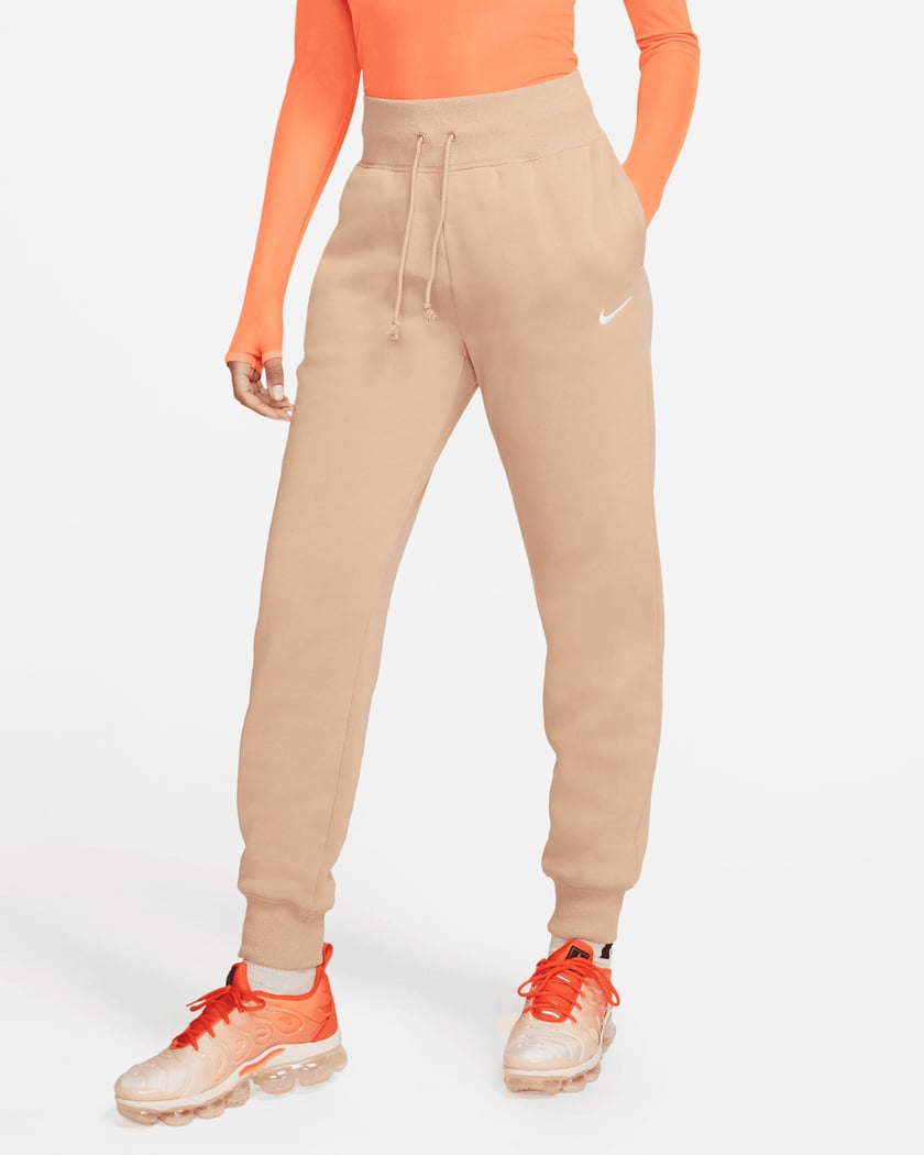 Nike Sportswear Phoenix Fleece Women's High Waist Joggers Bege DQ5688-200
