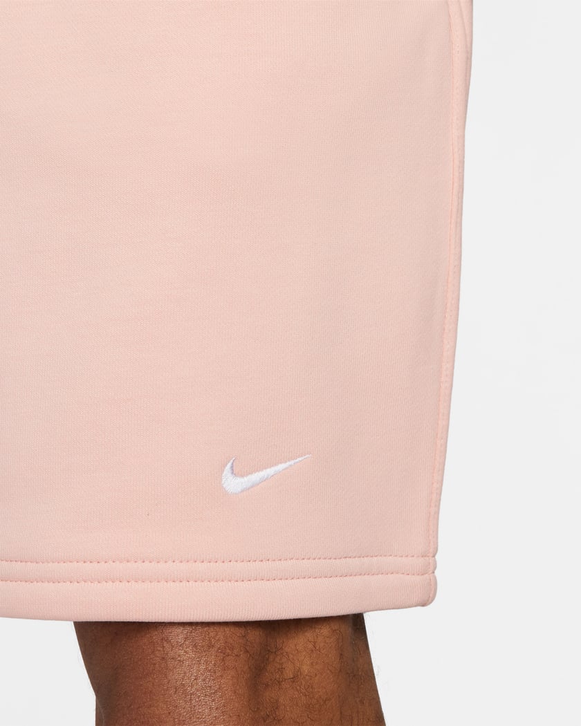 Nike men's fleece shorts pink on sale