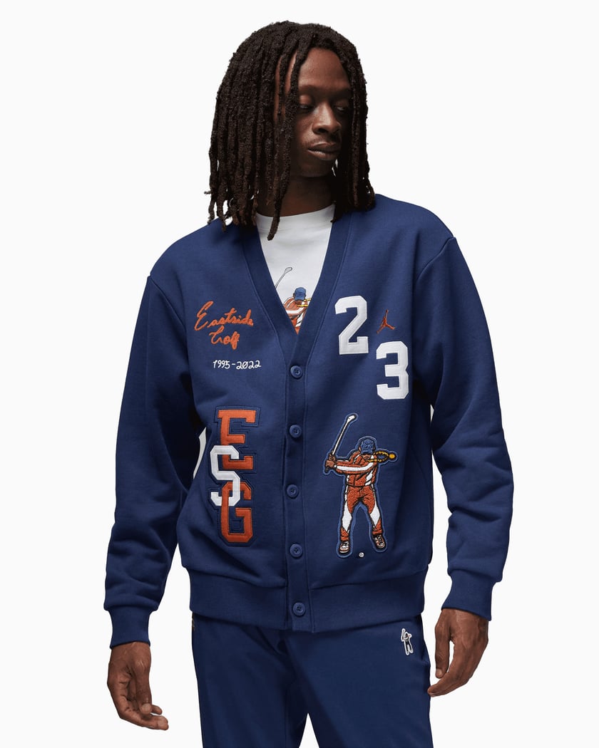 Jordan x Eastside Golf Men s Cardigan Bleu DV5430 410 Acheter en