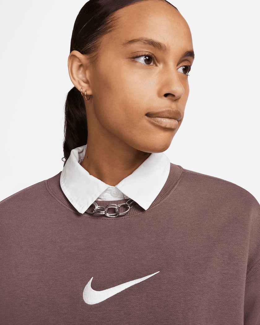 Nike Sportswear Women s Oversized Fleece Sweatshirt Bordeaux