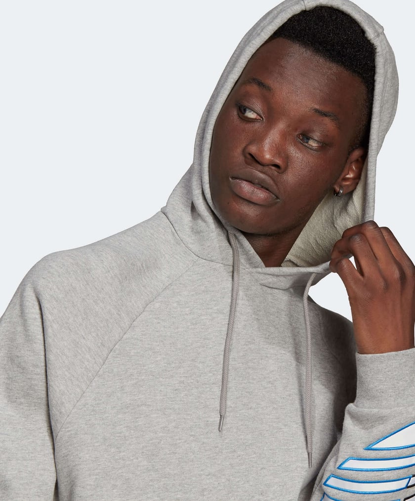 Adidas hoodie top grau herren
