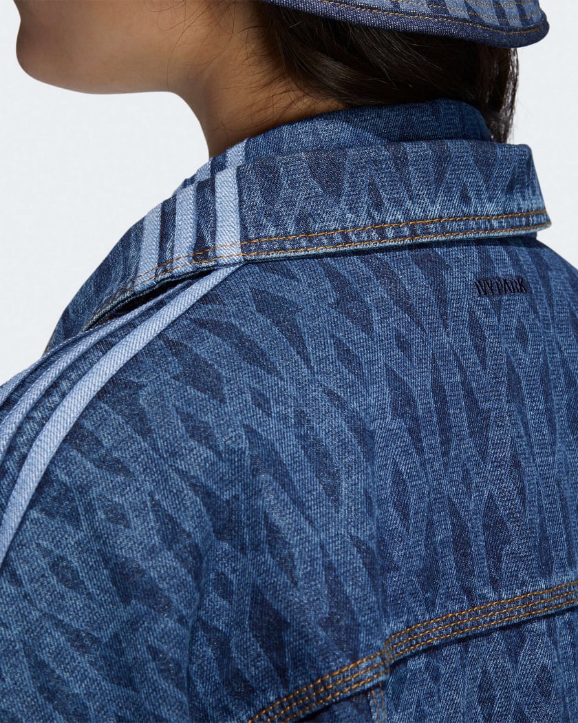 adidas x Ivy Park Monogram Denim Unisex Track Jacket Blue H61700