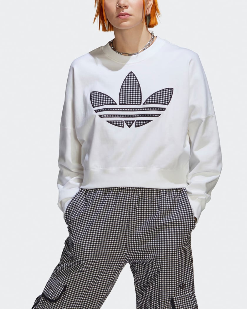 Adidas trefoil oversize sweatshirt women's new arrivals