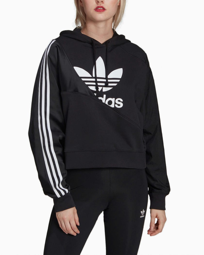 Adidas trefoil outlet hoodie women's