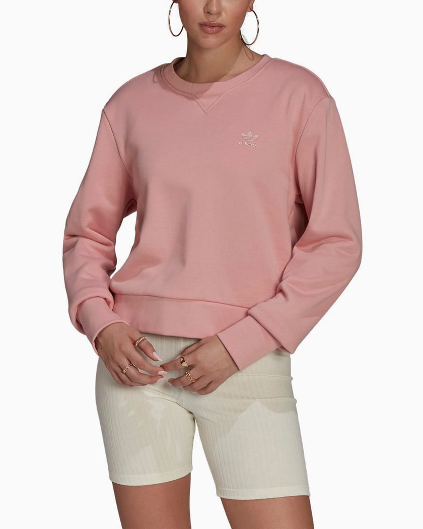 adidas Women s French Terry Sweatshirt Roze HE6923 Shop Online