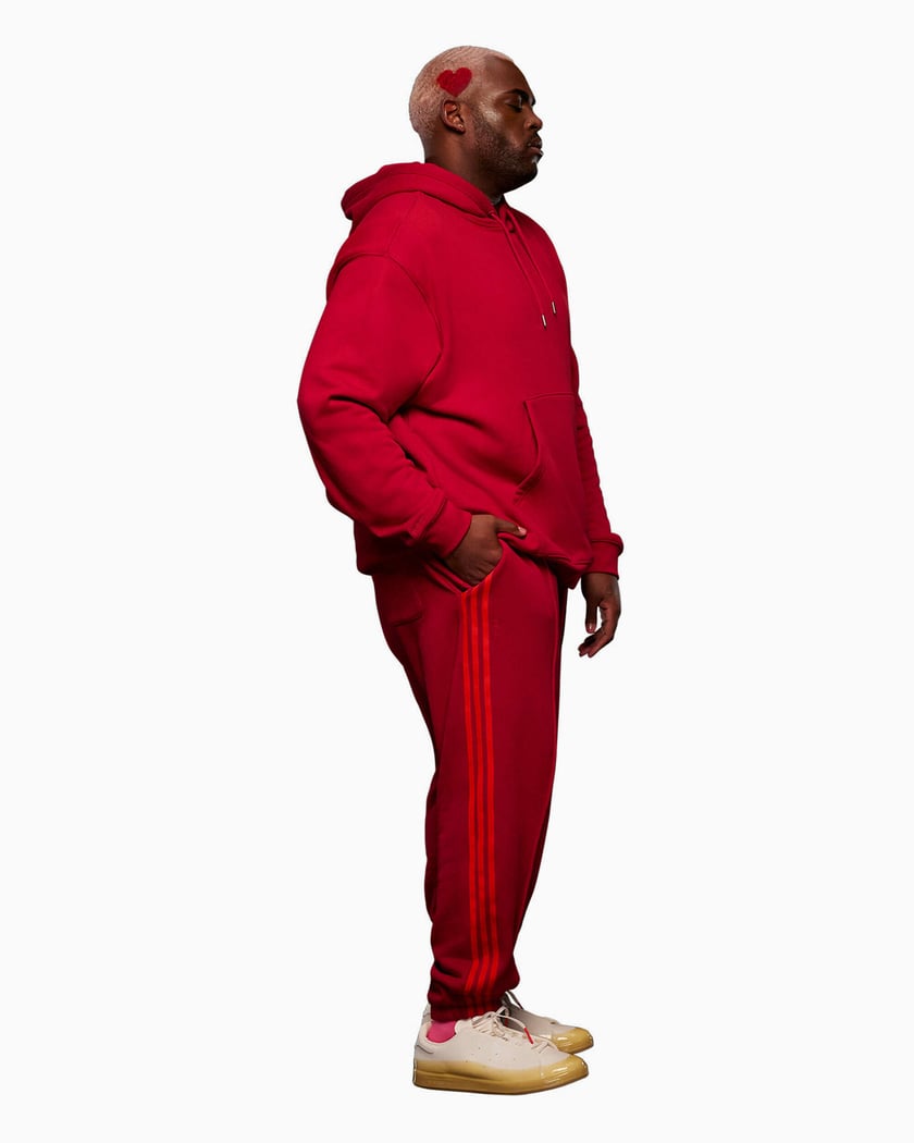 adidas x Ivy Park French Terry Unisex Hoodie Rosso HI1956 FOOTDISTRICT