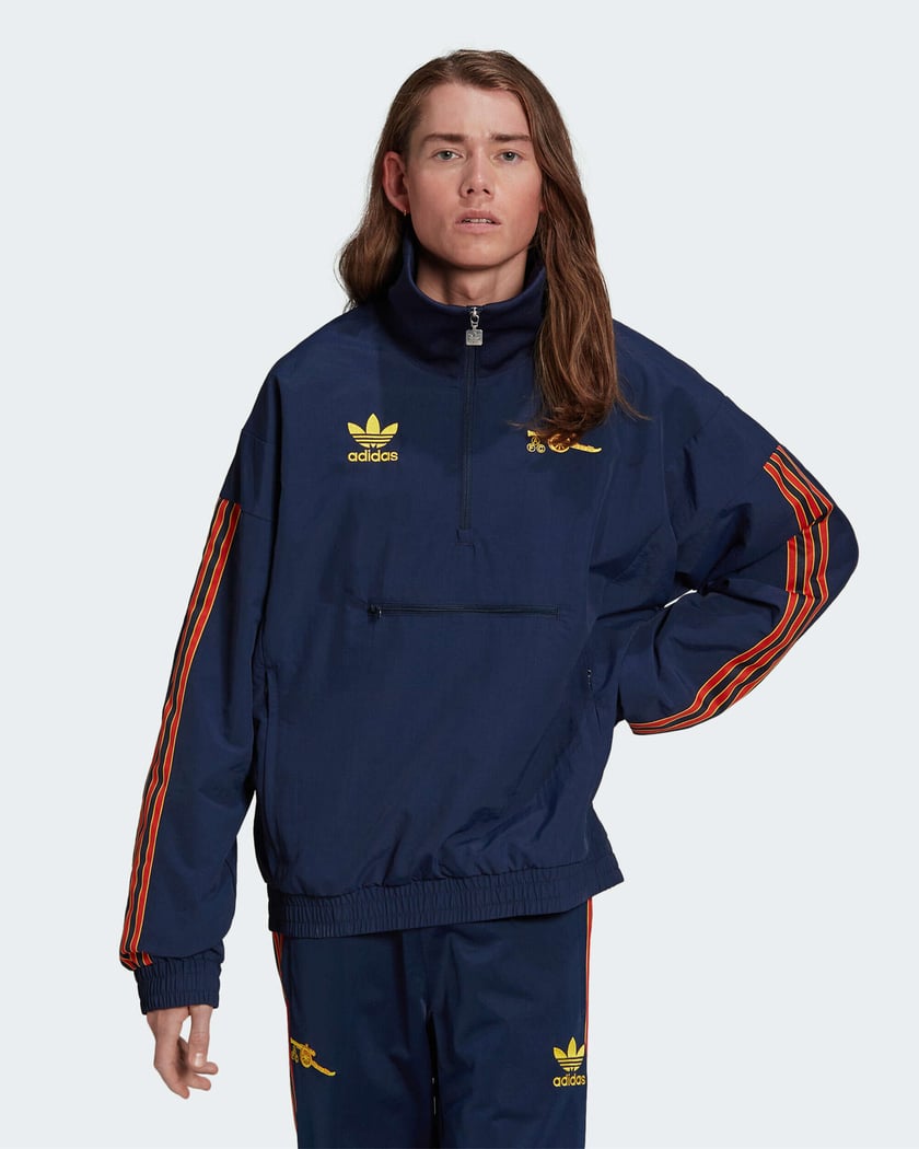 adidas x Arsenal FC Half Zip Men s Windbreaker Blue HM4831 Buy