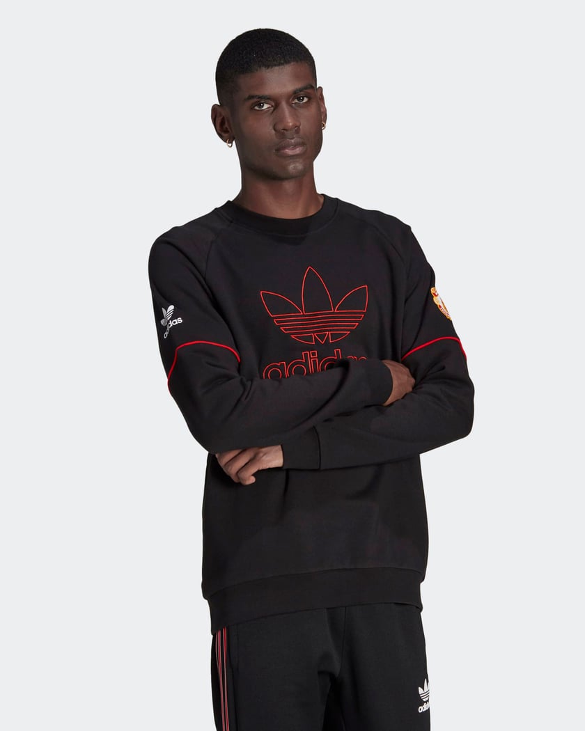 adidas x Manchester United Men s French Terry Sweatshirt Negro