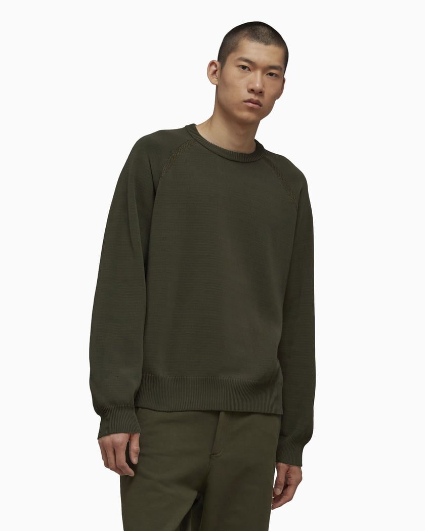 adidas Y-3 Classic Logo Men's Knit Sweater Green HT4501| Buy