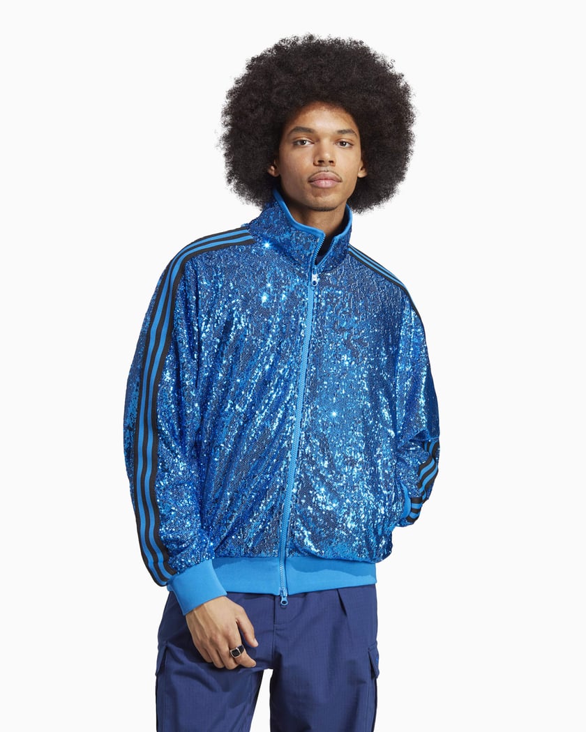 Adidas originals cheap track jacket blue