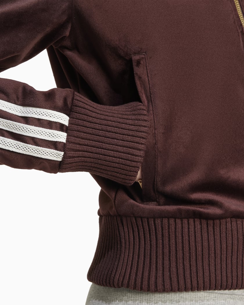 Adidas originals velvet superstar track top sale