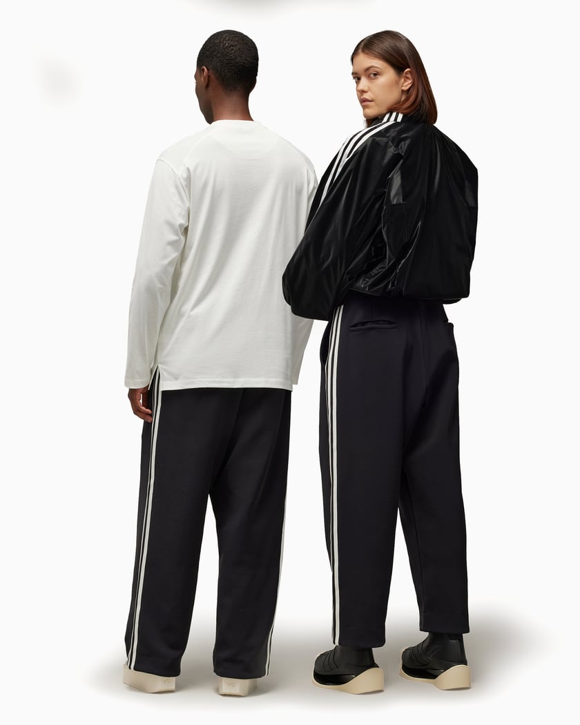 adidas Y 3 3 Stripes Unisex Straight Track Pants Zwart IZ3120