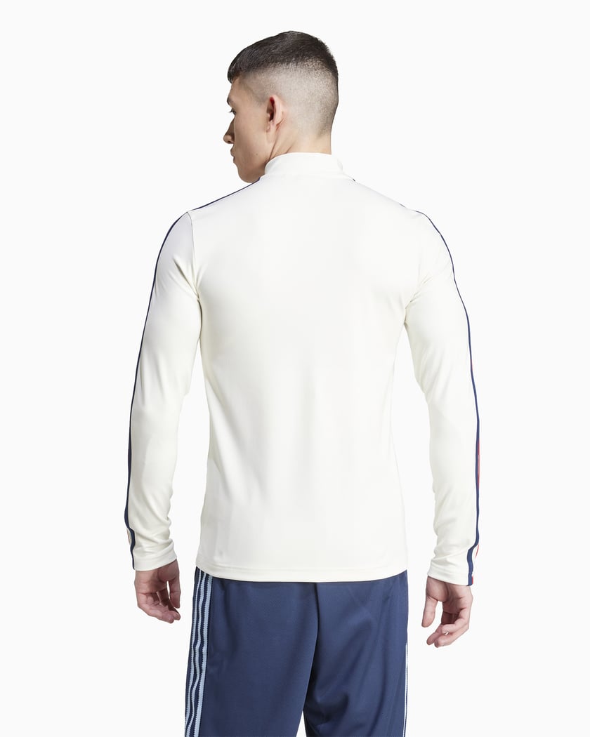 adidas Originals Men s Half Zip Sweatshirt Wit IZ3185 FOOTDISTRICT