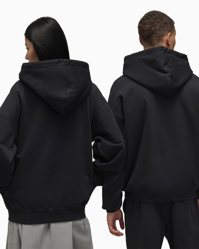 adidas Y 3 Logo Unisex Zipped Hoodie Black JE9278 FOOTDISTRICT
