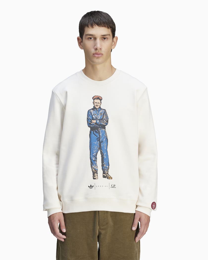 adidas Originals x C.P. Company SPZL Men s Sweatshirt White JH1463 FOOTDISTRICT