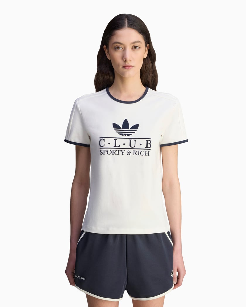 adidas Originals x Sporty & Rich Women's T-Shirt Beige