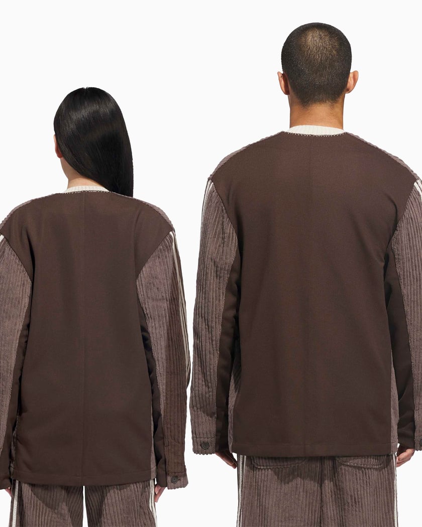adidas Originals x CLOT Cord Relaxed Unisex Cardigan Brown JM2827