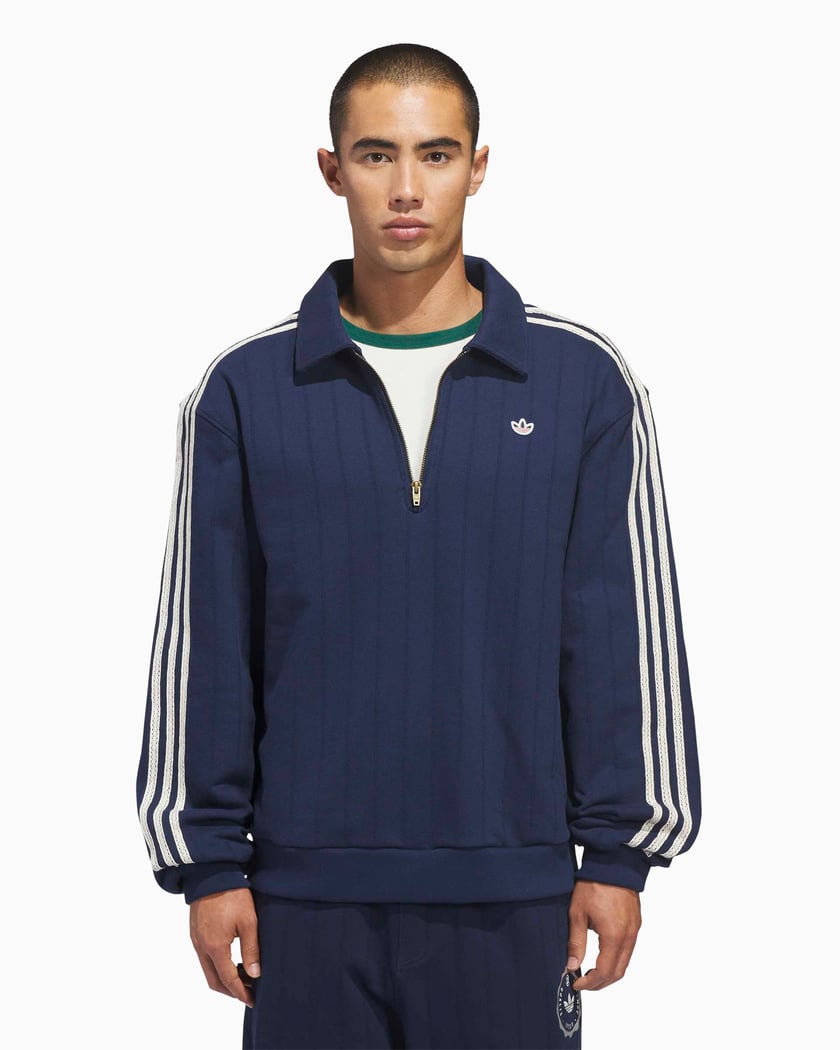 adidas Originals x CLOT Logo Relaxed Unisex Half Zip Sweatshirt