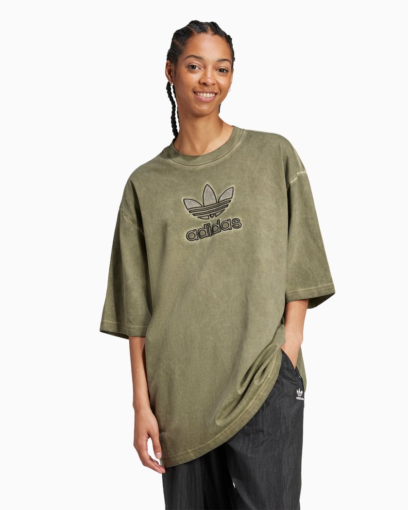 Adidas t shirt donna verde best sale