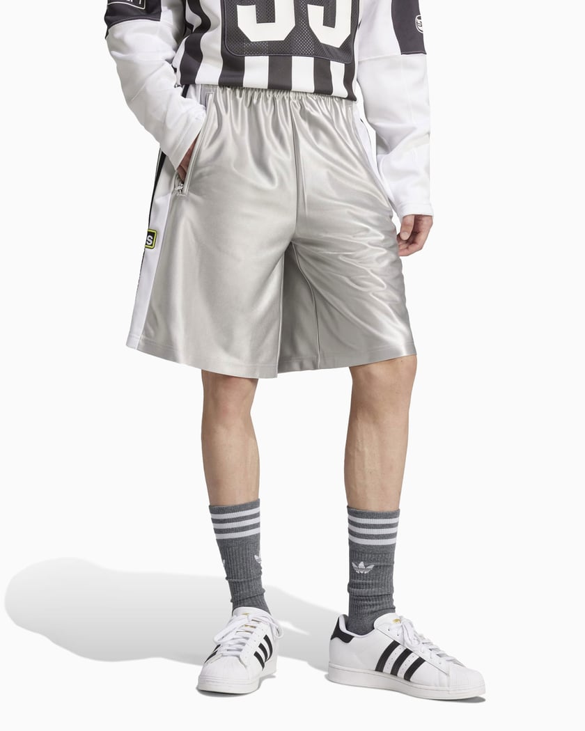 adidas Originals Adilenium Megabreak Men s Shorts Silberfarben JM9657 FOOTDISTRICT