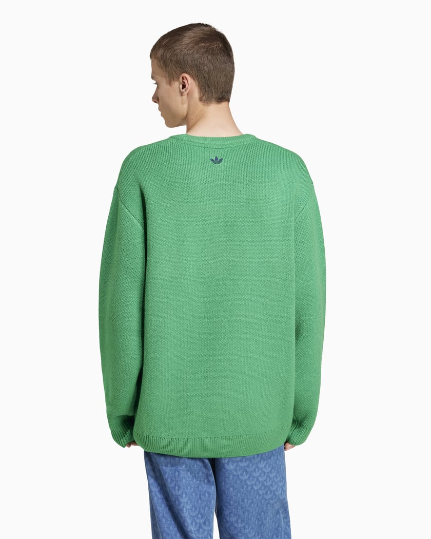 adidas Originals Men s Knit Sweater Grun JN5966 FOOTDISTRICT