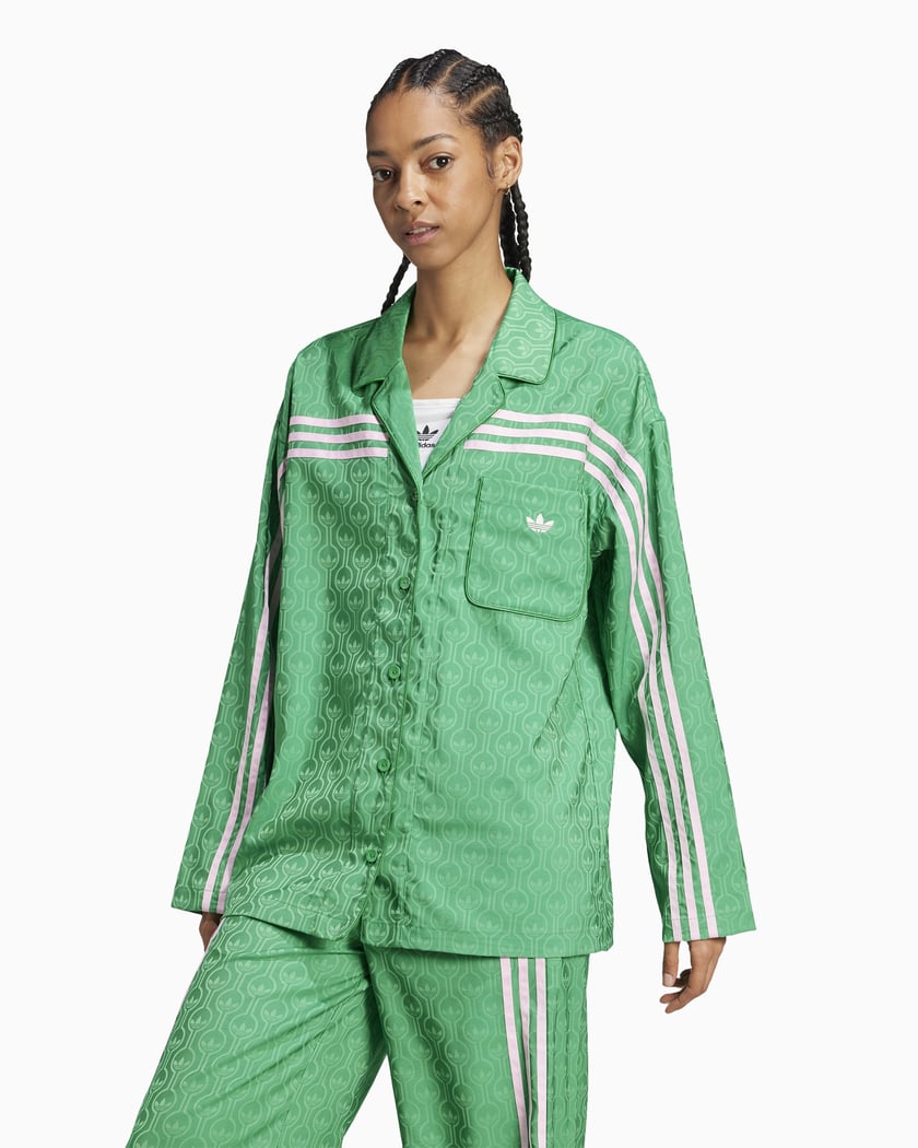 adidas Originals Women s Pyjama Shirt Verde JN7659 FOOTDISTRICT