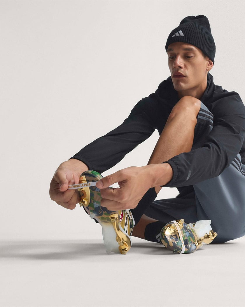 adidas Originals x BAPE Predator Elite Green, Golden JS3104