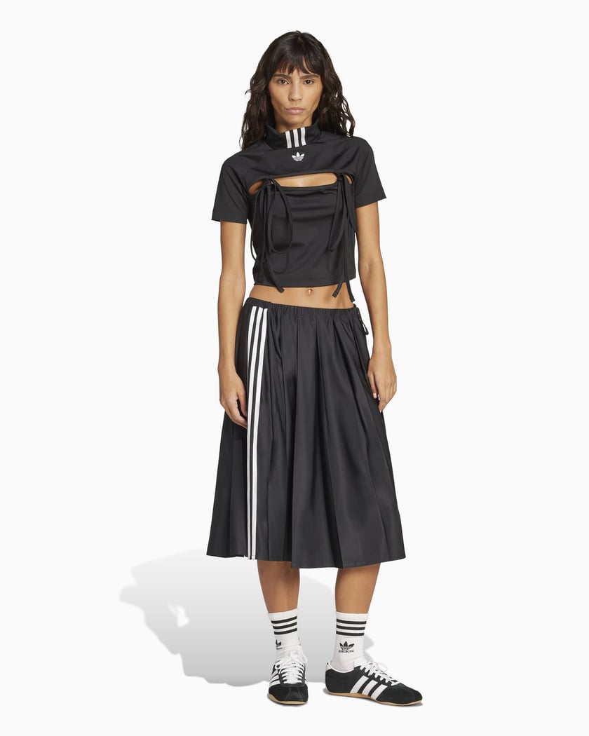 adidas Originals Pleat Women's Mid-Length Skirt Black JW0114