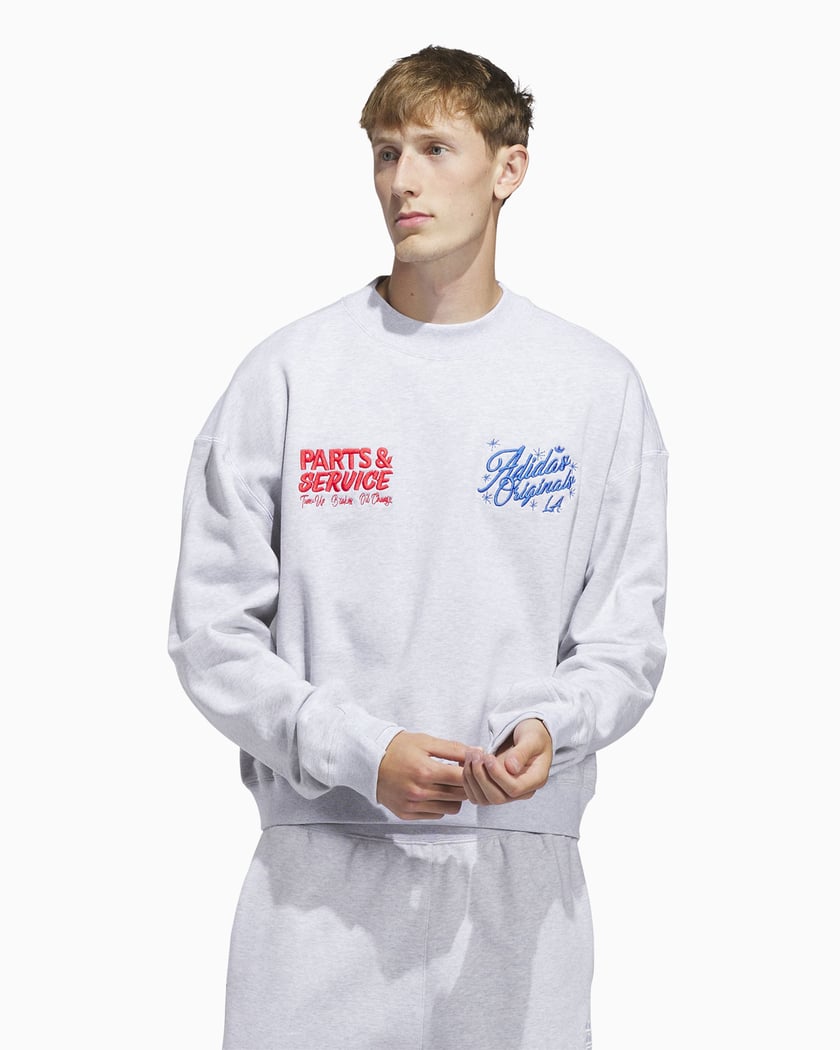 CLUBHAUS Diana Highneck SweatShirt XL 新品 adidas Originals Santa Monica Crop Unisex Sweatshirt Gray