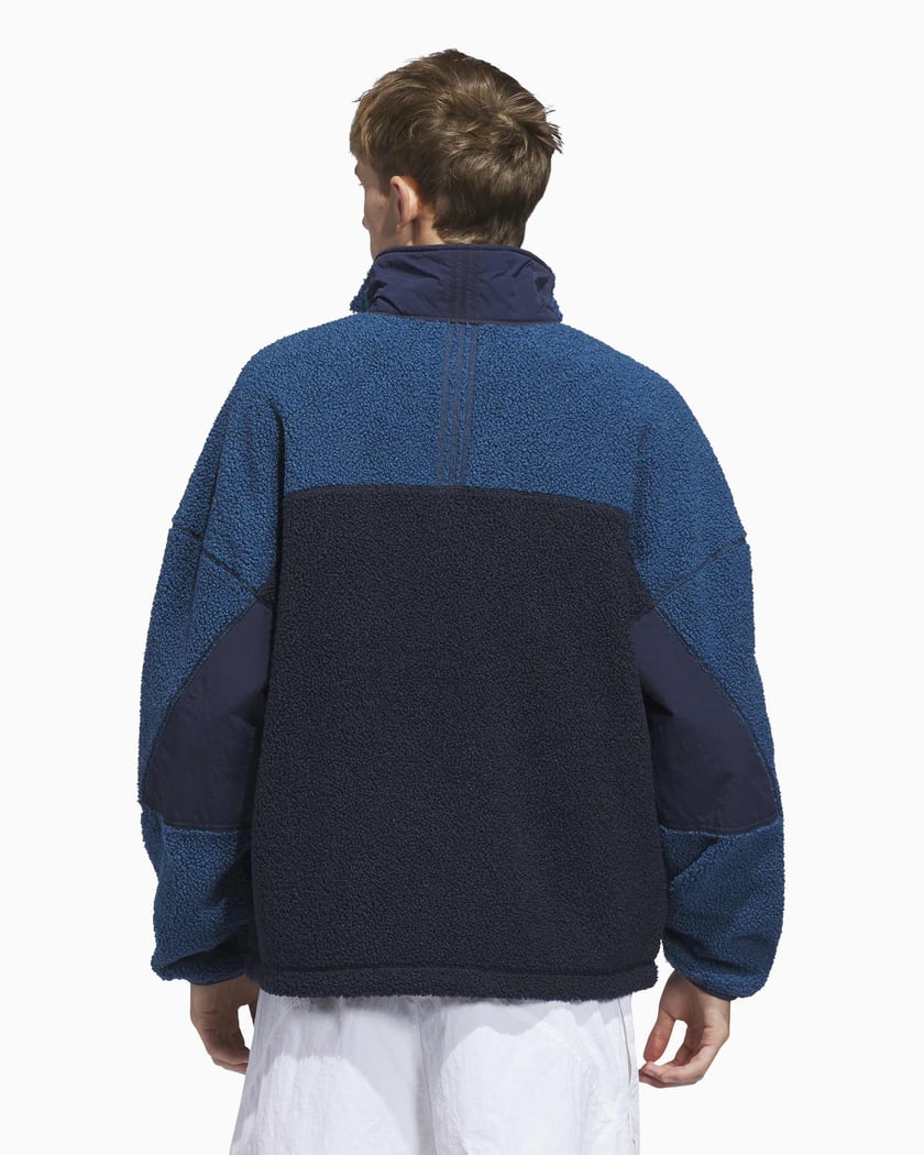 adidas Originals Adams Blvd Unisex Fleece Jacket Blue JX6148
