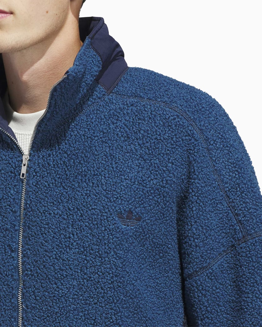 adidas Originals Adams Blvd Unisex Fleece Jacket Blue JX6148