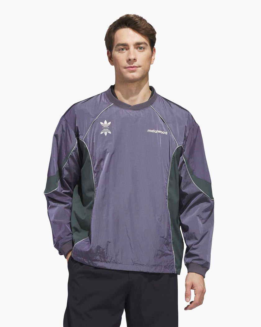 adidas Originals x Metalwood Logo Relaxed Men's Sweatshirt Purple