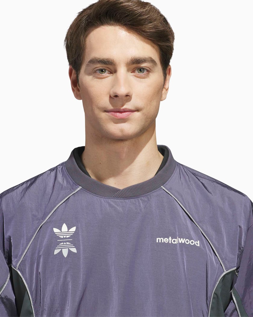 adidas Originals x Metalwood Logo Relaxed Men's Sweatshirt Purple