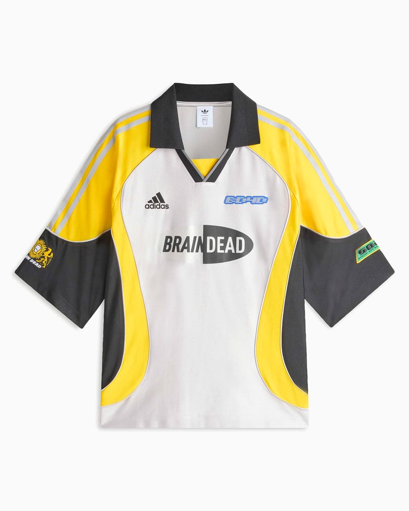 adidas Originals x Brain Dead Oversize Men's Jersey T-Shirt Yellow