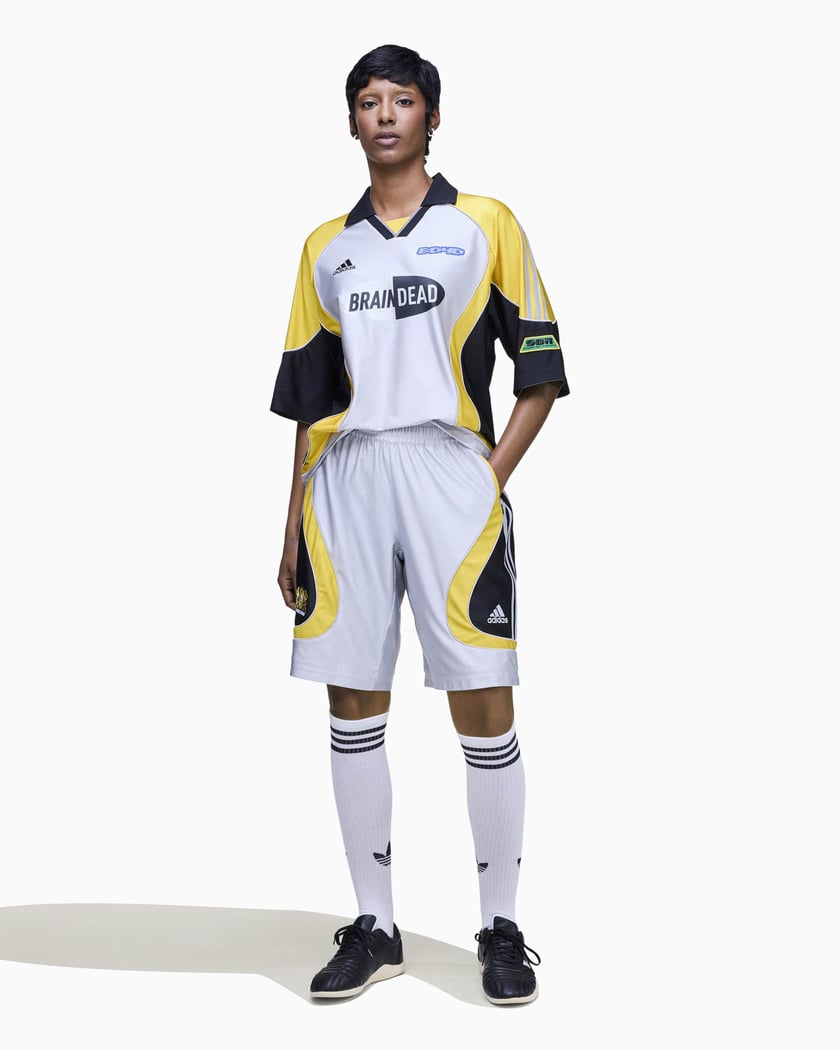 adidas Originals x Brain Dead Oversize Unisex Shorts White JY7962