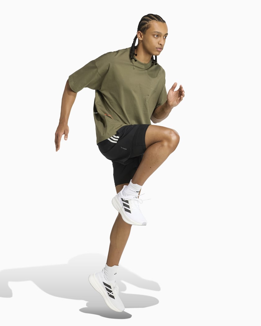 adidas × H.Koumori ランニングシャツ アディダス エルマノス コウモリランニング 半袖Tシャツ（ジェンダー