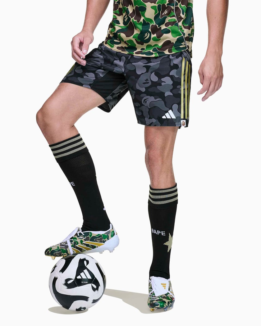 adidas Originals x BAPE Football Slim Men's Shorts Black