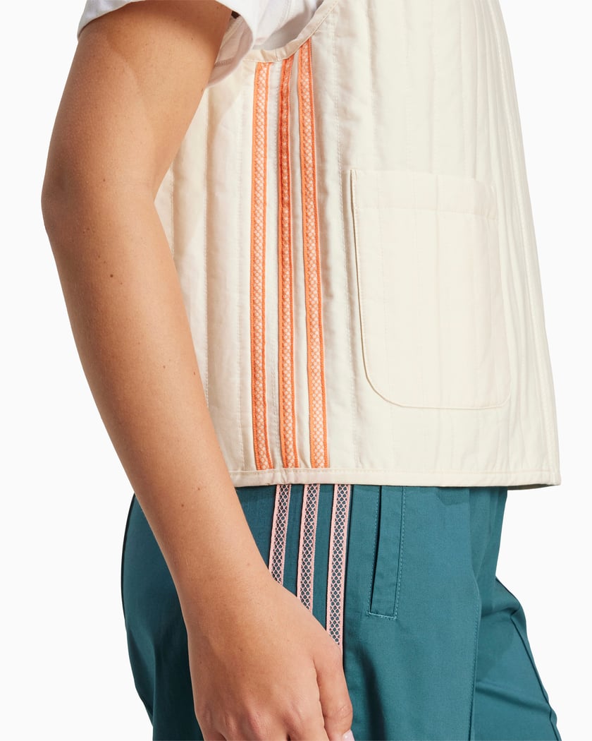 Gilet Relaxed Réversible adidas Originals pour femme Bleu, Blanc