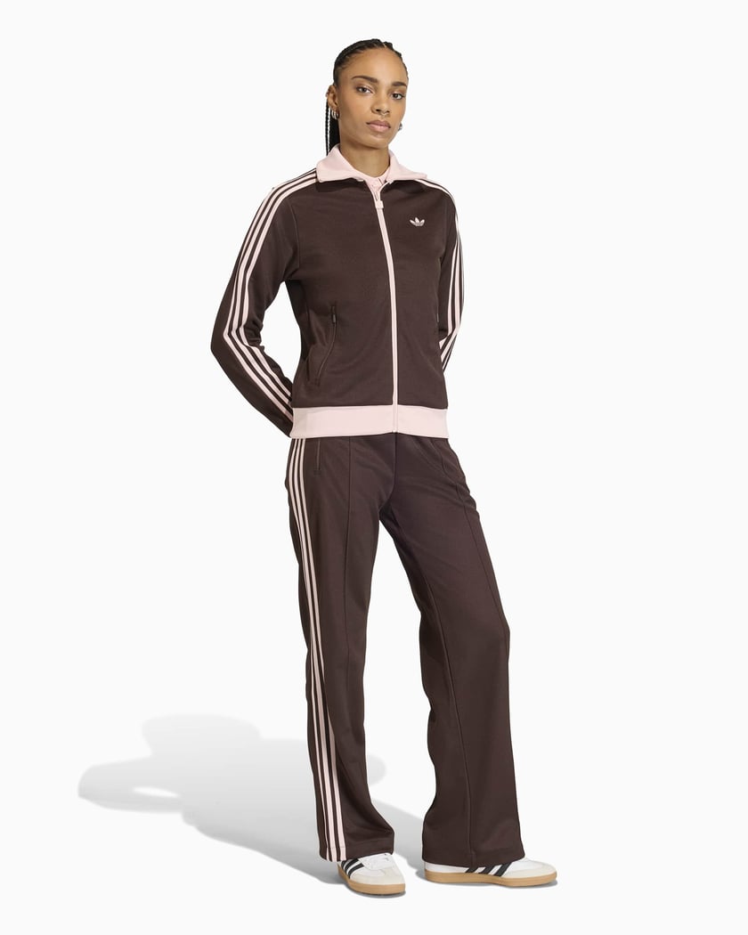 adidas Originals Classic Logo Women's Track Jacket Brown KD3742