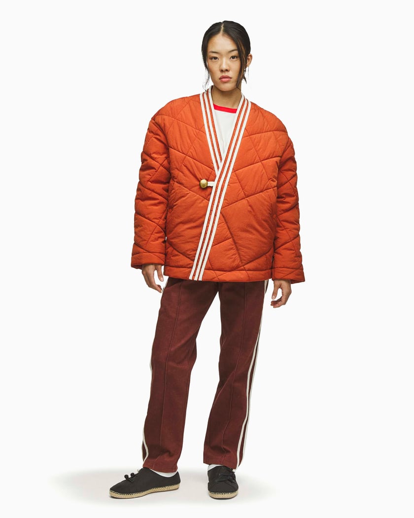 adidas Originals x CLOT Wrap Relaxed Men's Quilted Jacket Orange
