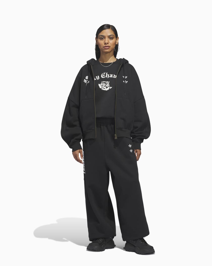 adidas Originals x Willy Chavarria Men's Zip-Up Sweatshirt Black