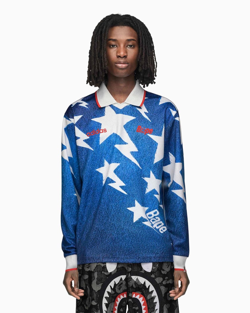 adidas Originals x BAPE Graphic Long-Sleeved Relaxed Men's Jersey