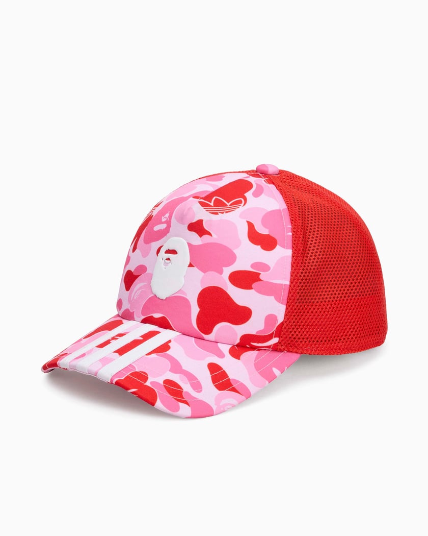 adidas Originals x BAPE Trucker Unisex Cap Pink, Red KF4919