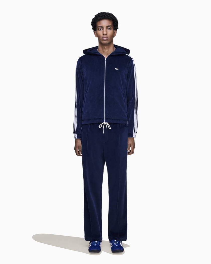 adidas Originals x Wales Bonner Velour Men's Track Pants Blue